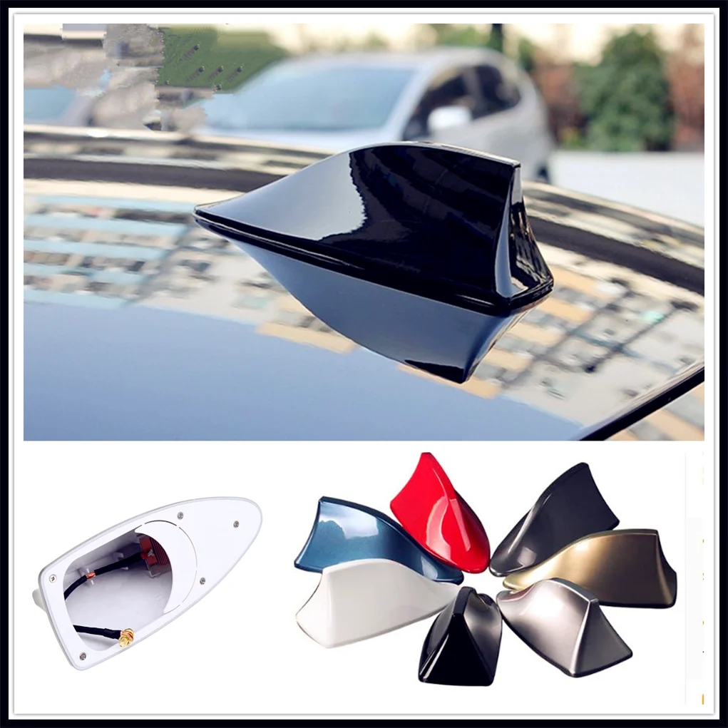 Car styling Shark Fin Antenna Auto Radio Signal Aerial Roof for Volvo ReCharge Heico Caresto T6 Toyota Infiniti | Автомобили и