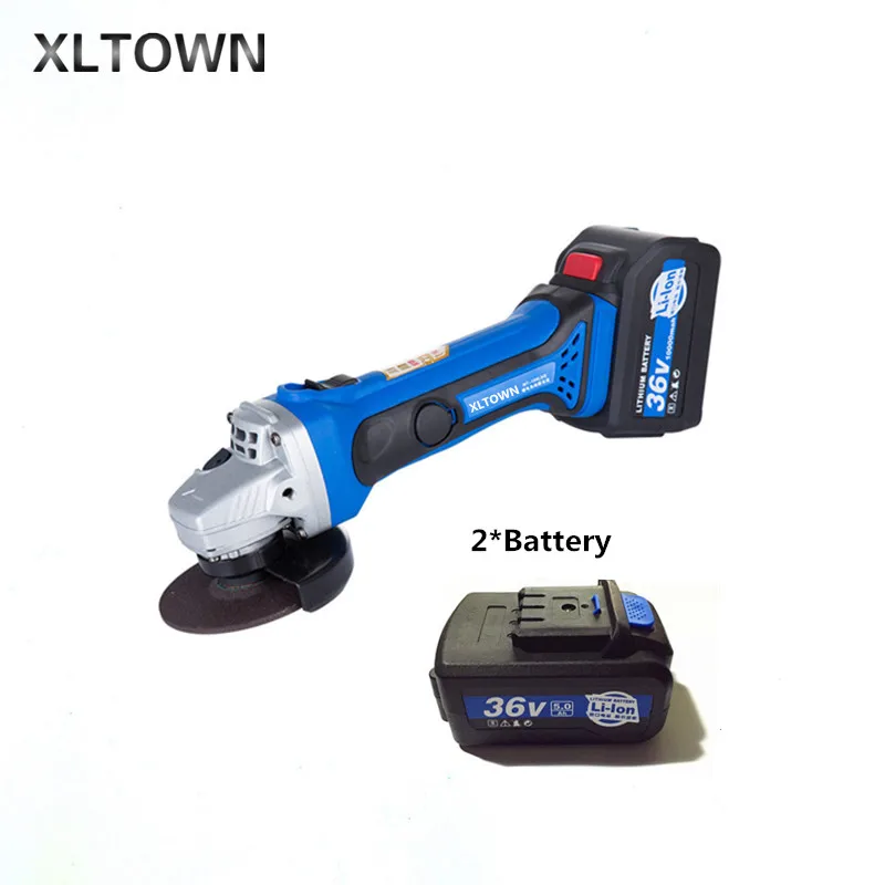

Xltown 21V rechargeable high-power lithium battery angle grinder with 2 battery metal grinding and cutting machine Cutting tools