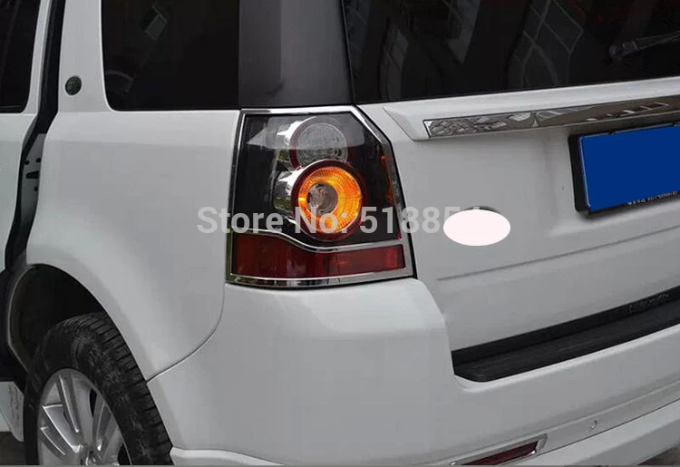 Аксессуары для 2012- LAND ROVER FREELANDER 2 LR2 Хром спереди и сзади Головной фонарь абажур для лампы с металлическим каркаксом отделка под давлением 4 шт./компл