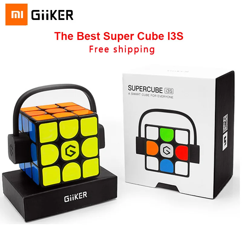 Miglior Più nuova Versione Xiaomi Giiker i3s AI Intelligente Intelligente Super Cube Smart Magia Magnetico Bluetooth APP Sincronizzazione Di Puzzle Giocattolo Per I Bambini