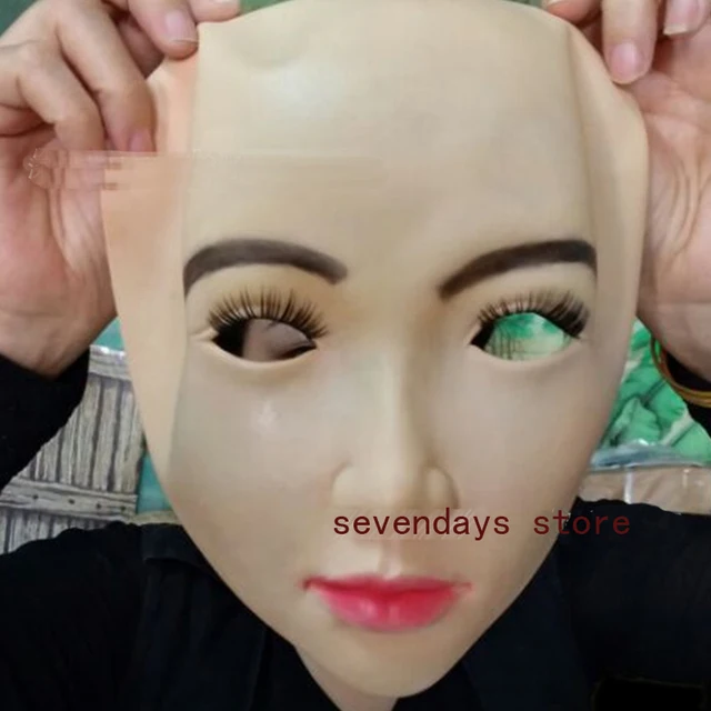 Buy realistic human masks silicone female face masks