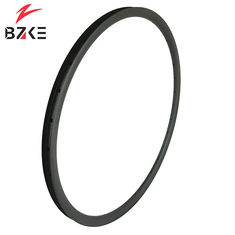 Flash Deal BZKE carbon fiber rim mtb 29 inch carbon rims, 30mm width asymmetric 29 mtb rim UD 3K weave carbon bicycle rim 29 2
