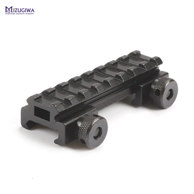 MIZUGIWA See-Thru плоский 1/" Riser Base Picatinny Weaver Rail 20 мм адаптер для прицела винтовка пистолет Airgun охотничий пистолет Caza