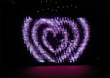 

DJ Matrix led vision cloth led vision curtain video display led video cloth with RGB 2X4M