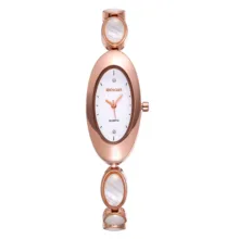 Новый Фирменный Стиль Золото Овальный Наберите Часы Relojes Женщины Сексуальные Женские Часы Часы Женский Опал Платье Ремешок Роскошные Наручные Часы WEIQIN
