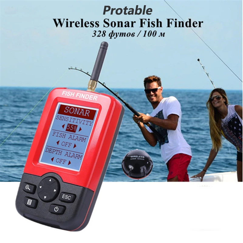 YUMEIQUN умный прибор для обнаружения эхолокатор для рыбалки эхолот ...