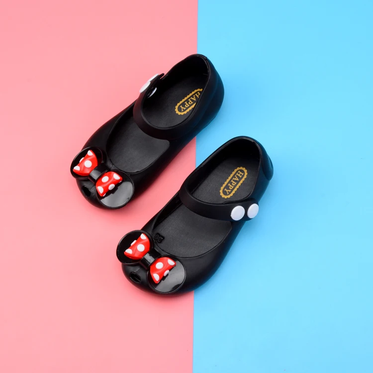 Melissa Mini сандалии для девочек Бабочка прозрачная обувь бабочка узел обувь кристалл желе сандалии детская обувь с круглым открытым носком