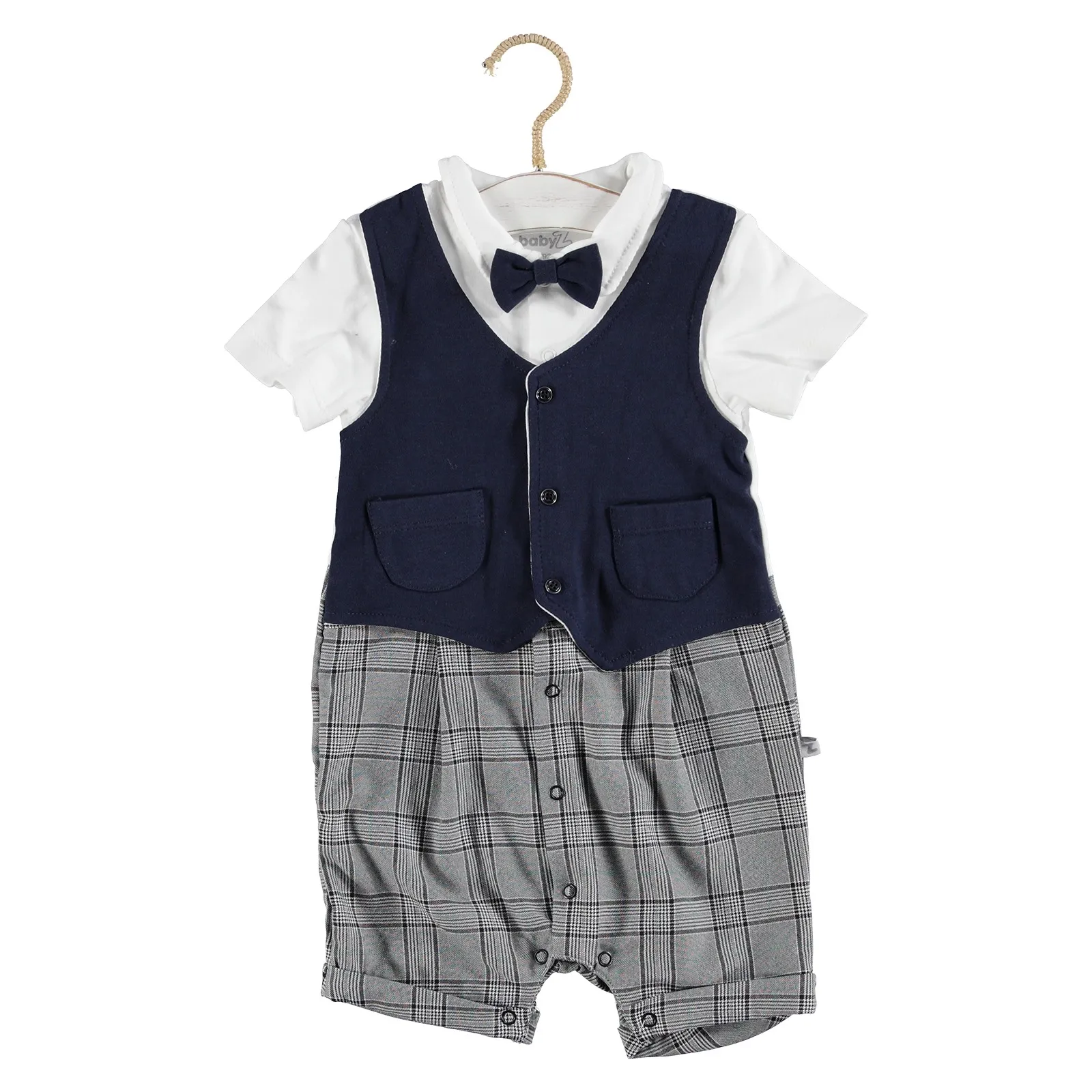 

ebebek BabyZ Baby Vest Detailed Texture Short Romper