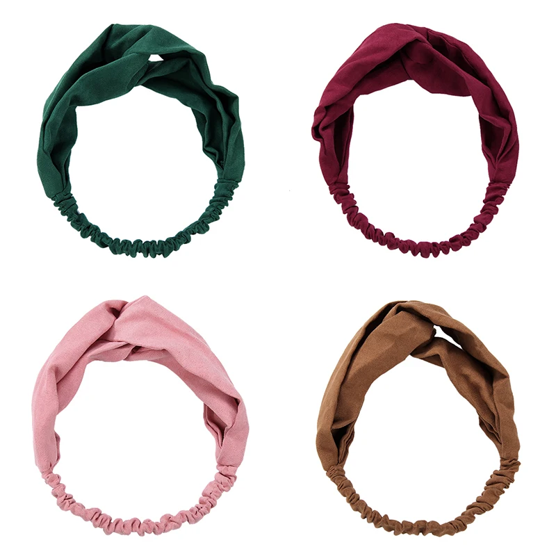 

Fashion Headbands Hair Band Fabric Hairbands Knottd Stretch Girls Hair Accessories for Women Lady Turban Headwear