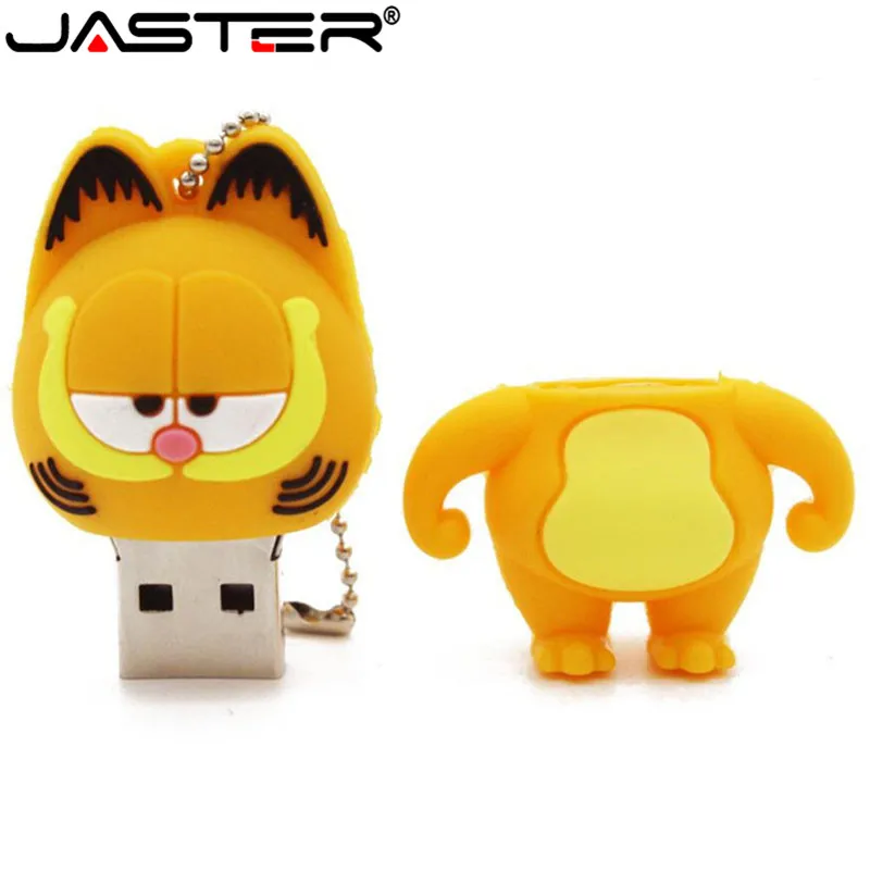 USB флеш память JASTER Mini Garfield Series Pendriver2.0 4 ГБ 8 16 32 64 ГБ|USB флэш-накопители| |