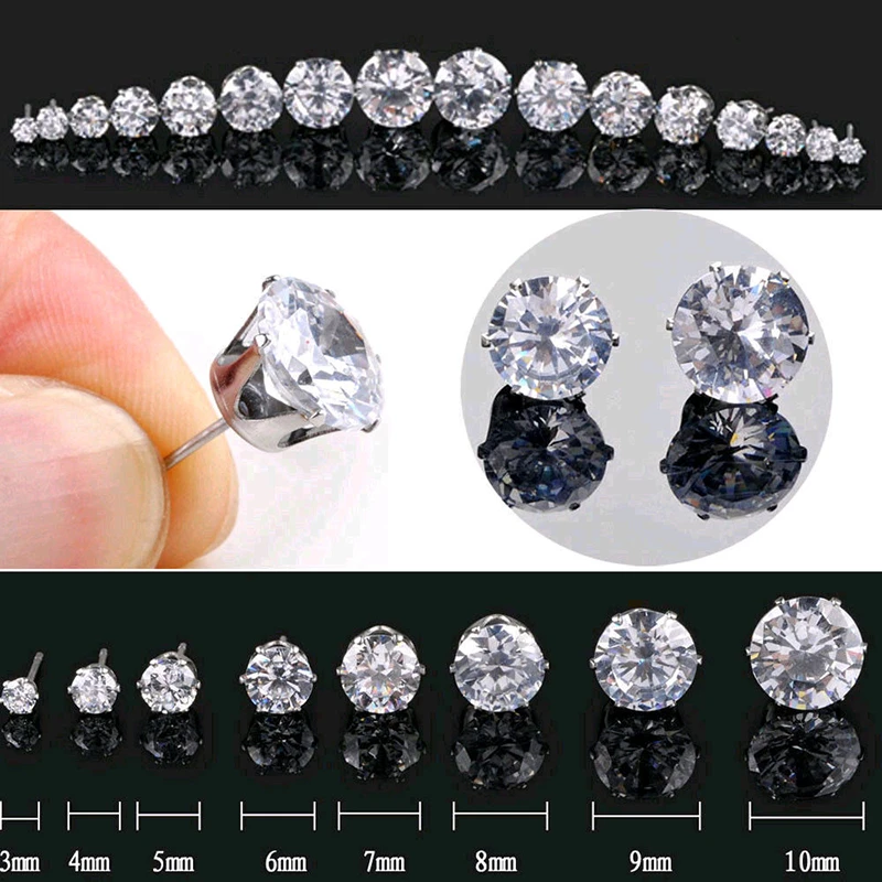 Crystal Cartilage Tragus Earring 316L Surgical Steel 316L Surgical Steel Crystal Cartilage Tragus Earring 316L Surgical Steel 316L Surgical Steel