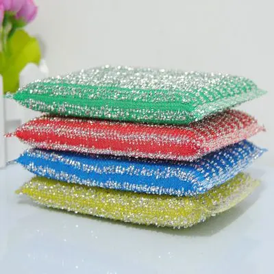 

16pcs/lot * Wholesale kitchen cleaning dishwashing sponge scouring pad ( Color Random delivery)