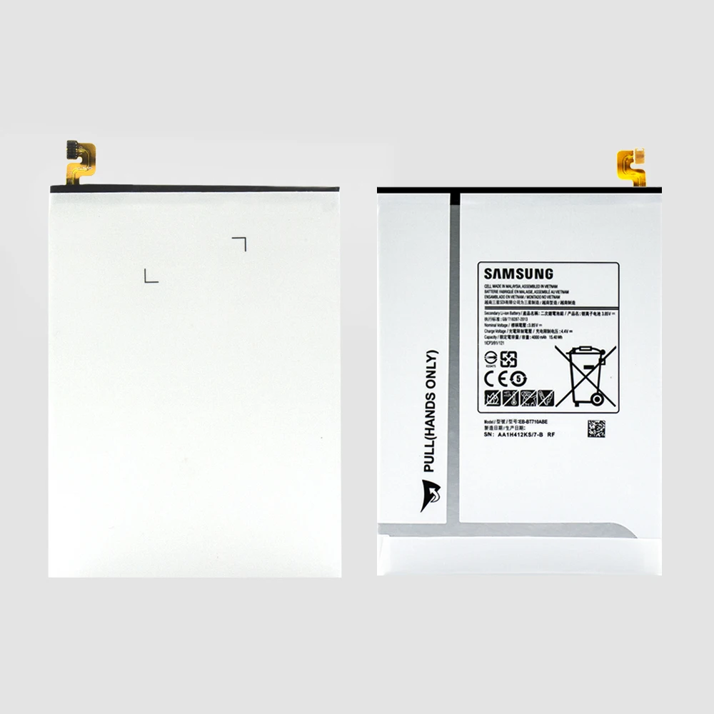 20 шт./лот батарейки таблеточного типа EB-BT710ABE для Samsung Galaxy Tab S2 8,0 SM-T710 T715 T715C T719C 4000 мА/ч, с фабрики