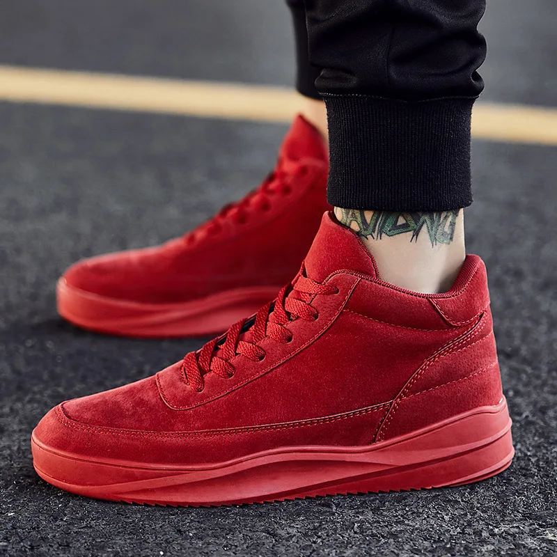 Sneakers Femme 2018 New Middle Heel Running Shoes for Men Winter PU Leather Outdoor Sports Shoes for Male Warm Men Sneakers Sneakers Femme 2018 New Middle Heel Running Shoes for Men Winter PU Leather Outdoor Sports Shoes for Male Warm Men Sneakers