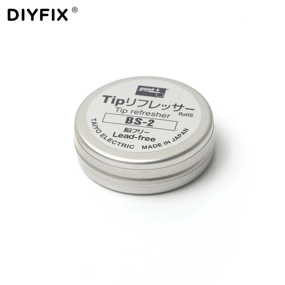 

DIYFIX Lead-free Soldering Iron Tip Refresher Mechanic Clean Paste for Oxide Solder Iron Original Japan GOOT BS-2 Repair Tools