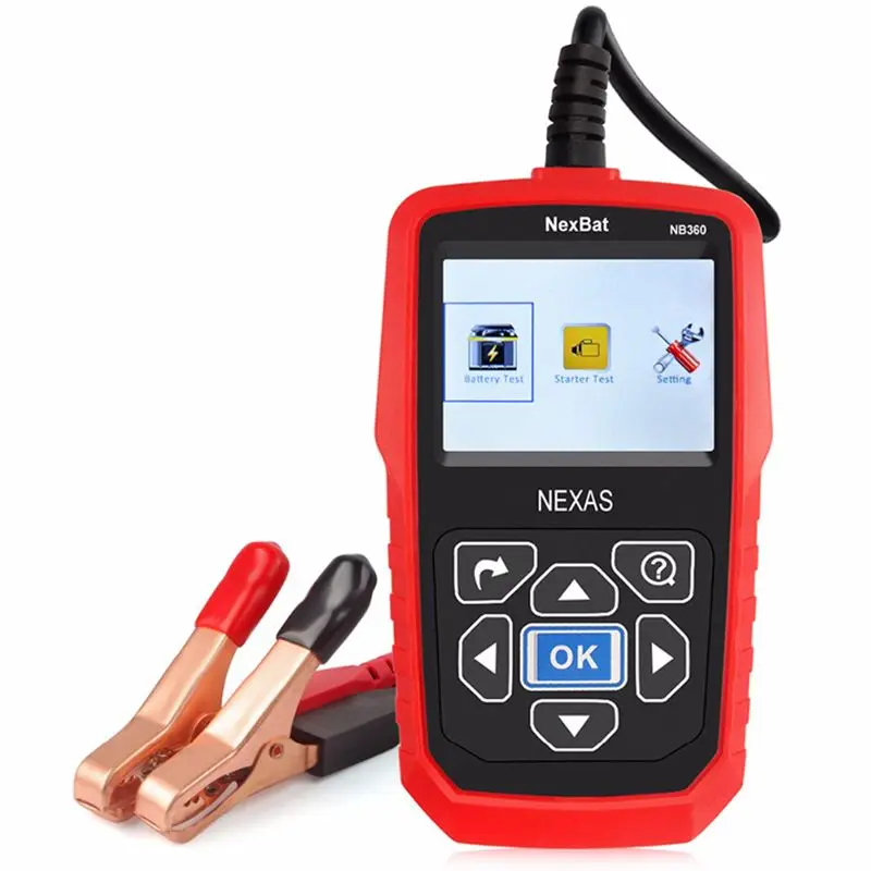 

Nexas NB360 12V 24V Car Battery Tester Battery Analyzer for both Car and Truck