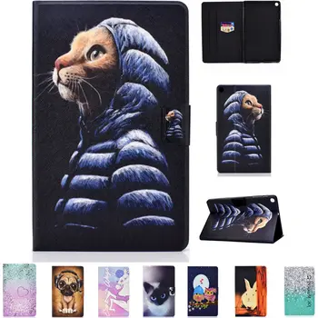 

Print PU Protective Stand Shell Case For Samsung Galaxy Tab A 10.1 2019 T510 T515 SM-T510 Cover Tablet Sleeve Pouch Zipper Bags