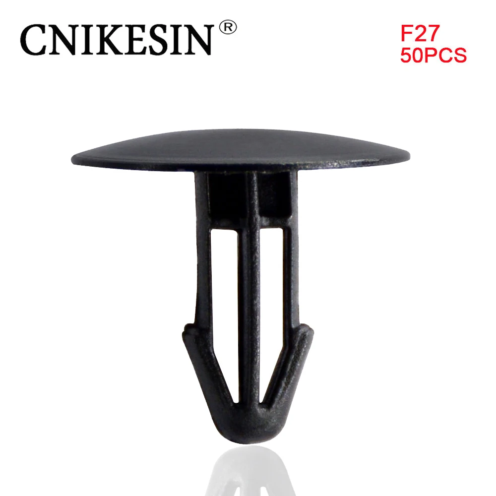 

CNIKESIN 50PCS F27 Auto Fastener Car Machine Cover Fender Fixed Clamp Fastener Clip for Honda Civic Accord Fit Spirior Crv
