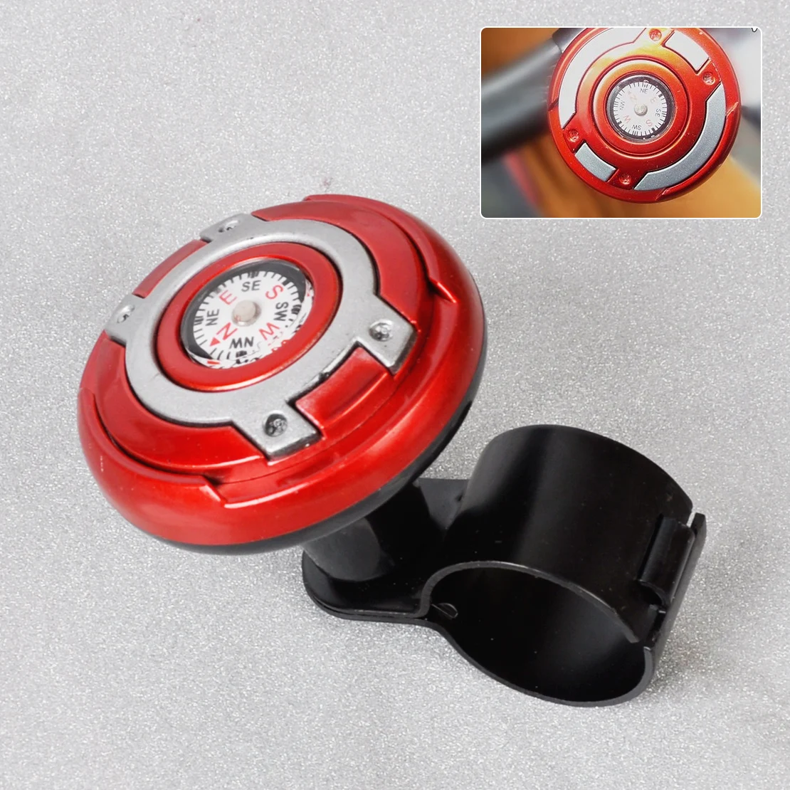 

CITALL 2in1 Navigation Car Wheel Steering Knob Power Ball Control Power Handle Grip with Compass