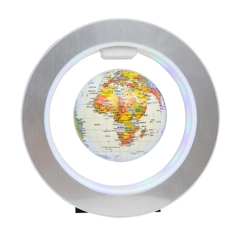 Mappamondo Fluttuante JOWHOL Globo Fluttuante Con LED A Levitazione Magnetica, Mappamondo Magnetico Con Luce LED Per Decorazione Ufficio Moderna