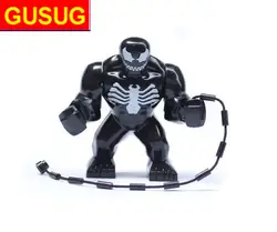 10 шт. 0182 Super Heroes Мстители 7 см большой черный паук VENOM здания Конструкторы Best подарок детские игрушки