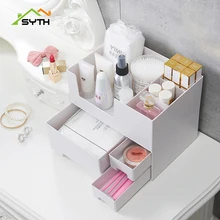 

SYTH Desktop Cosmetic Organizer Makeup Storage Boxes Cosmetic Brush Desktop Sundries Case Objects Box Desktop Organizers