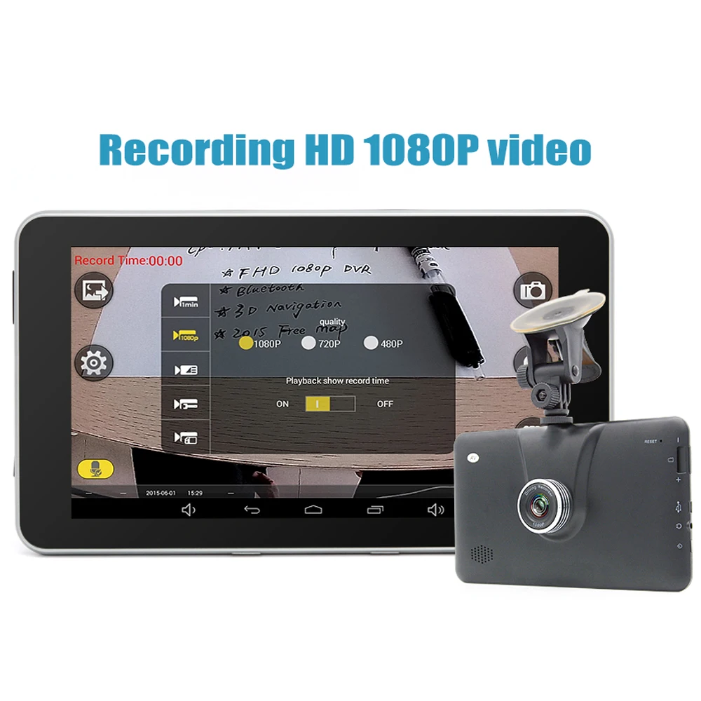 Junsun A70 Новый 7 "Android Камера Видеорегистраторы для автомобилей видео