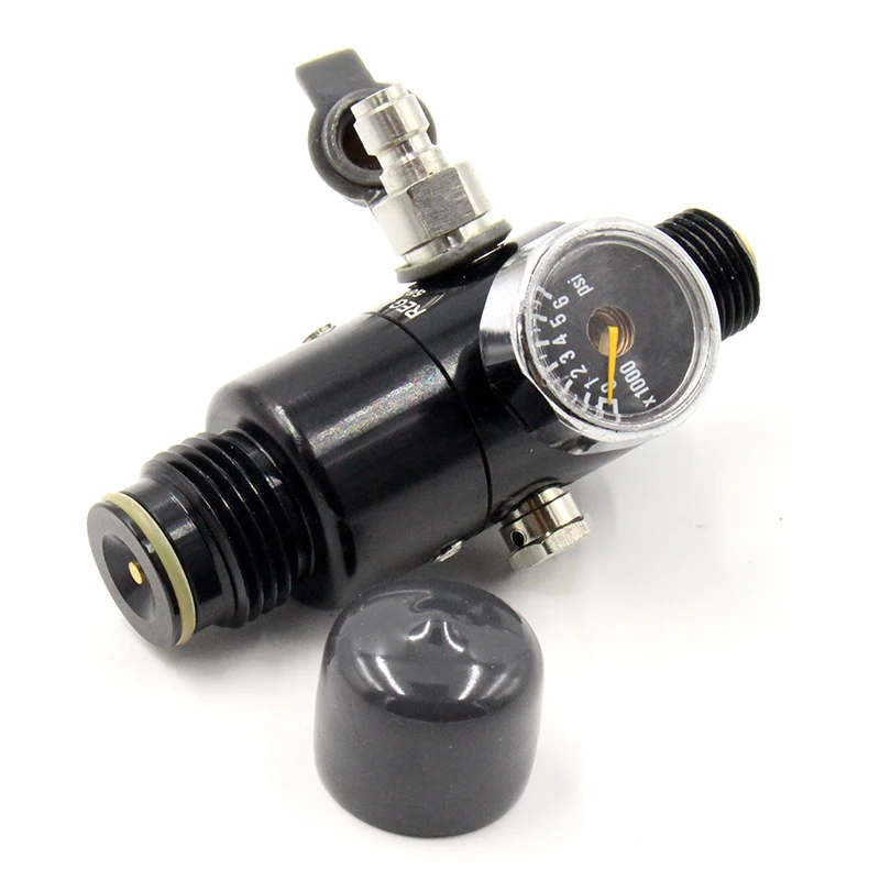 Регулятор Пейнтбольного бака QUPB 4500PSI 5/8 18UNF черный REG002|paintball tank regulator|tank regulatorpaintball |