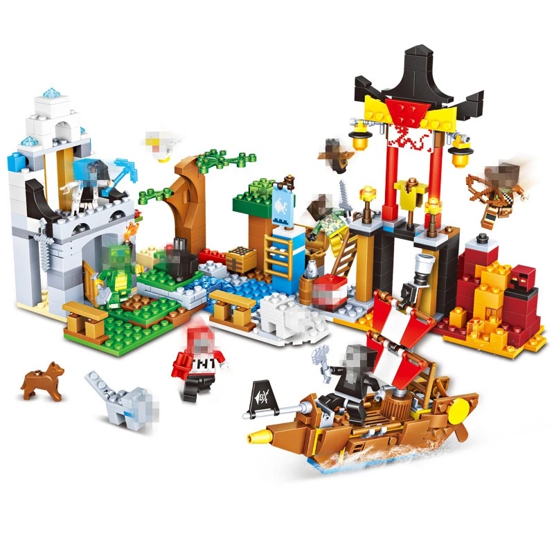 

NEW Guard The Strait Building Blocks Sets Bricks My worlds Movie Model Kids Minecrafted Toys For Children Compatible Legoings