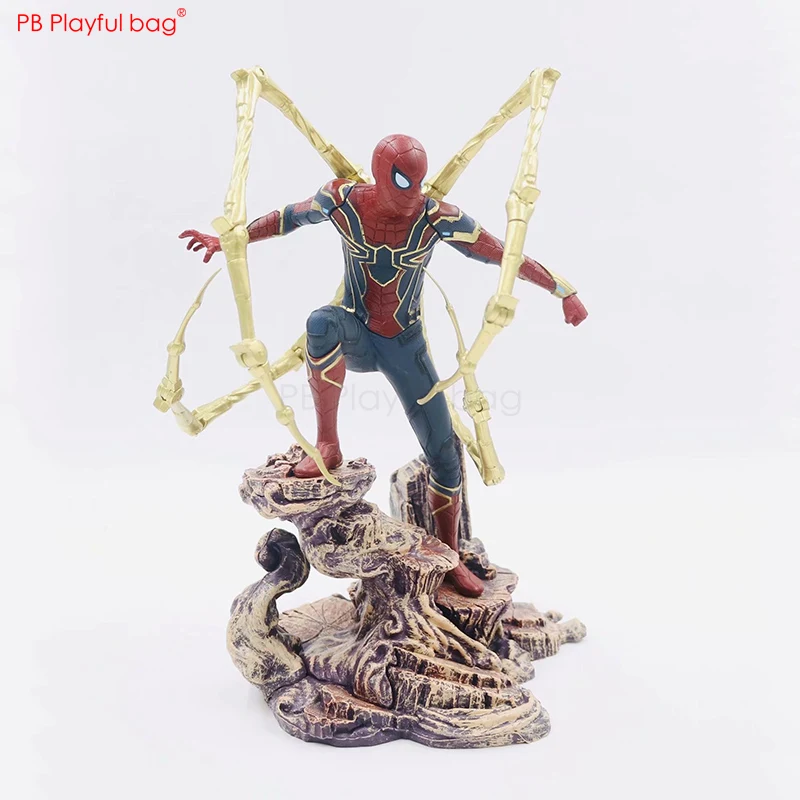 

28CM Spider hero figure PVC model Action figure Avenger Model Status gifts Creative spider collections Children Doll Toys HC65