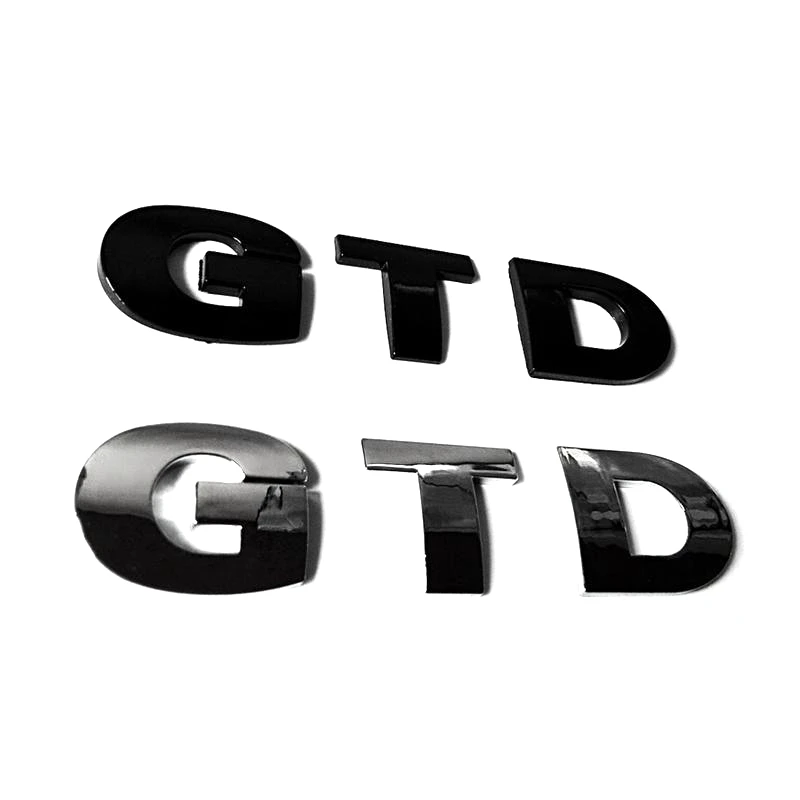 1 шт./лот,, 3D пластиковая GTD Автомобильная эмблема, значок, логотип, наклейка