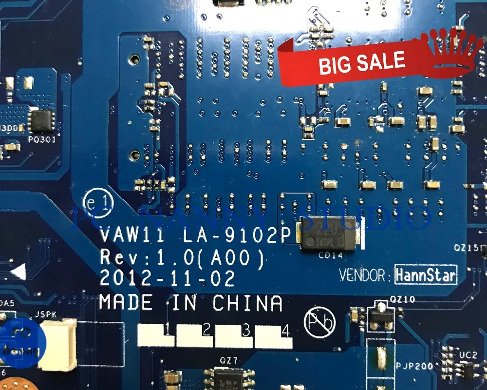 buy  PC NANNY for Dell Inspiron 17 3721 laptop motherboard 0N9G7X N9G7X LA-9102P SR0XG i7-3537U DDR3 tes