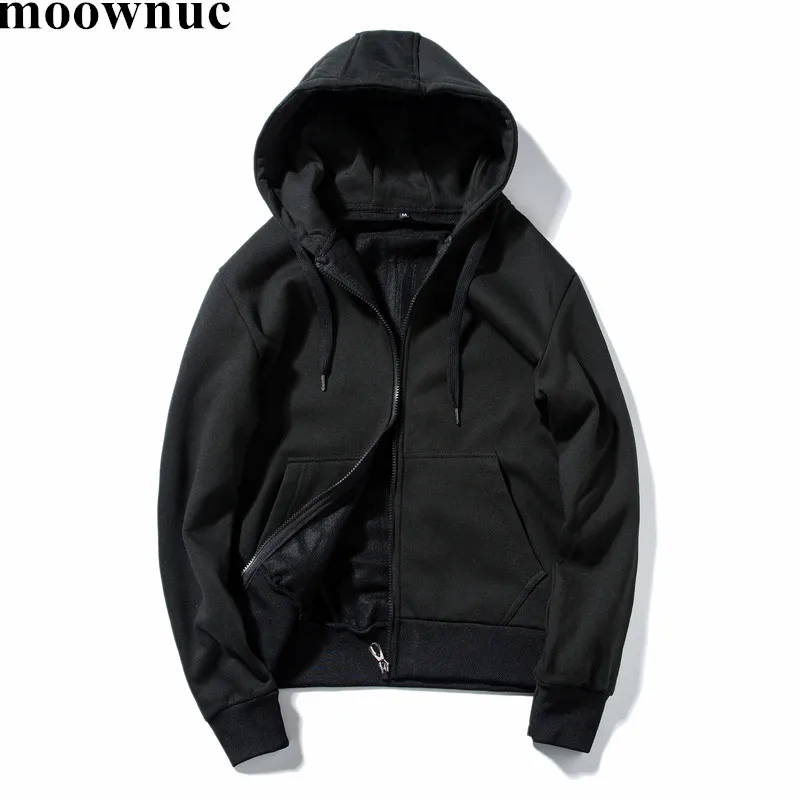 

2018 New Hoodie cotton Streetwear Hip Hop Black gray Blue Hooded Hoody Coat with zipper Mens Hoodies and Sweatshirts Size M-XXXL