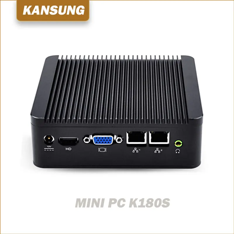 Дешевый мини-ПК Windows 10 J1800 J1900 мини-компьютер двойной гигабитный Ethernet 1x RS232 Порты 4x USB pfSense безвентиляторный HTPC Wi-Fi HD VGA