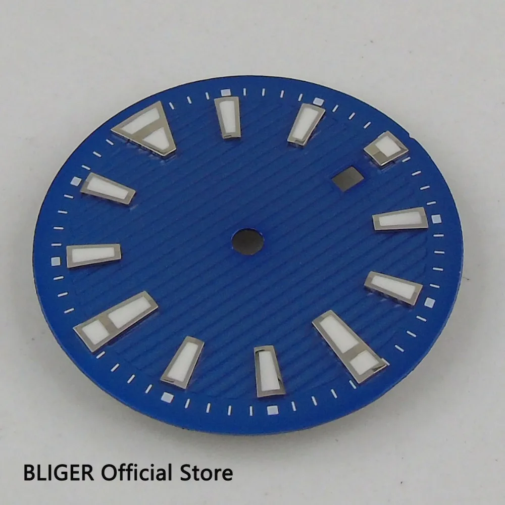 Классический BLIGER 34 1 мм синий стерильные окно с датой набора циферблат подходит