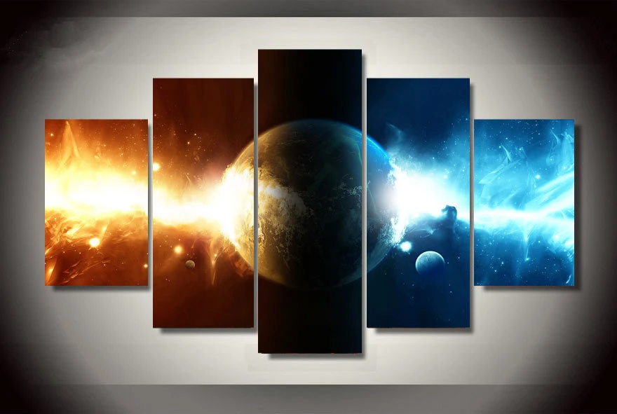 

Home Decor Picture Cosmos Galaxy Painting On Canvas Room Decoration Print Poster Picture High Quality Canvas Painting By Numbers
