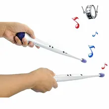 1 пара детских переносных легковесных электронных ритм барабанных палочек для детей, воздушные барабанные палочки, Обучающие, музыкальные игрушки в подарок