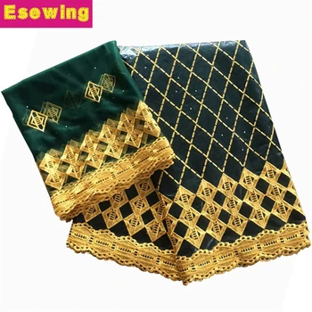 

2019 New Arrival African Bazin Riche Fabric Embroidered French Bazin Riche Getzner Fabric Match French Mesh Net Lace Fabric Sets
