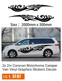 2x2 м караван дом на колесах Кемпер Ван виниловые графические наклейки Vito Transit один для каждой стороны