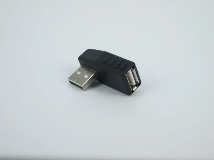 Левый/правый/нижний/выше угол 90 градусов USB 2 0 A штекер Женский разъем адаптера для