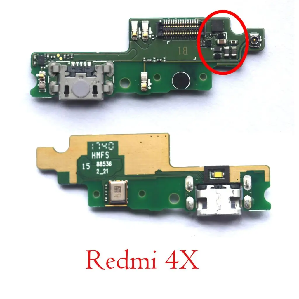 Испытания зарядная Плата USB микрофон для Xiaomi Redmi 1 1S 2 2A 2S 3 3S 3X4 4X prime 4A Redmi Note 2 3 4 5 pro - Цвет: Redmi 4X