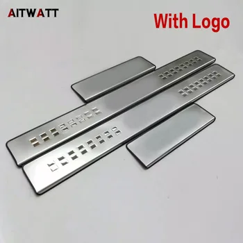 

For MG ZS 2018 Stainless Steel Door Sill Protector Pedals Scuff Plate Guards Covers Car Stickers 4pcs AITWATT