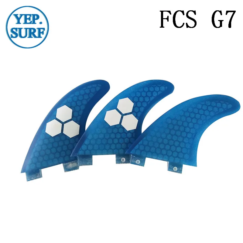 Плавник для серфинга FCS G7 Fin сотовый плавник доски синий цвет квилhas thruster