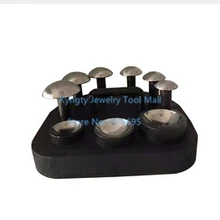 Высокое качество ювелирные изделия делая инструменты Doming блок Dapping набор пробойников 6 шт