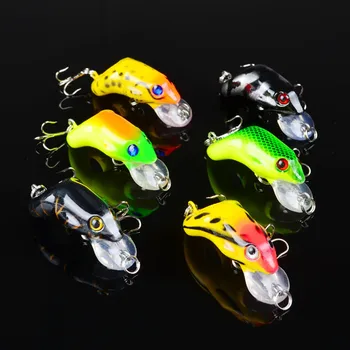 

KKWEZVA 6pcs 8.8g 5.5cm Fishing Frog Soft Bait Lifelike Snakehead Artificial Fishing Lure Fish Trulinoya Carp Fishing