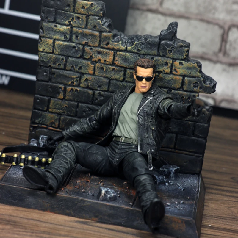 NECA Terminator 2: Судный день T-800 Арнольд Шварценеггер ПВХ фигурка игрушка кукла рождественский подарок на день рождения