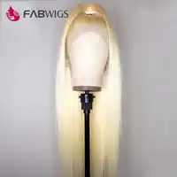 Fabwigs 150% Density 613 Full Lace Wig Pre Plucked Full Lace Human Hair Wigs with Baby Hair Remy Lace Wigs For Black Women
