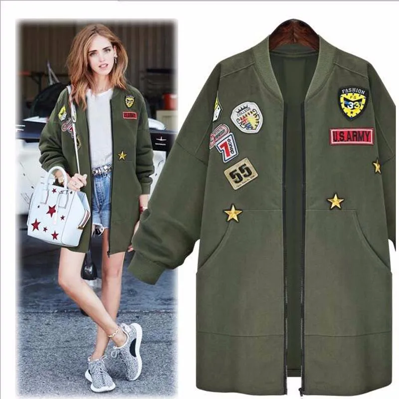 2017 Spring Dress Jacket Fashion Women Fall Loose Fat MM Code Display
