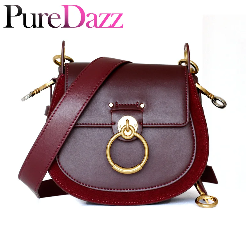  Luxury Women Bag For 2018 Designer Brand Saddle Bag Leather Ladies Crossbody Bag Fashion Ring Shoul - 32942967256