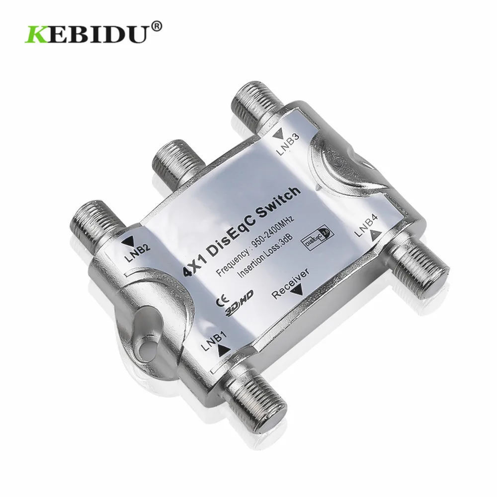 Спутник KEBIDU 4X1 DISEqC Switch 4 в 1|Спутниковое ТВ| |